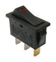 ROCKER SWITCH, SPDT, 16A, 125VAC, PANEL