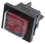 ROCKER SWITCH, DPST, 20A, 125VAC, PANEL