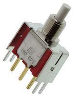 PB SW, ROUND, SPDT, 0.4VA, 20V, SOLDER