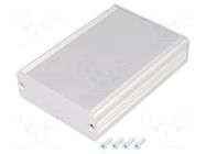 Enclosure: with panel; AKG; X: 71mm; Y: 100mm; Z: 24mm; aluminium FISCHER ELEKTRONIK
