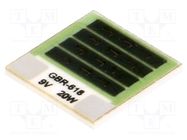 Resistor: thick film; heating; glued; 4.05Ω; 20W; 12.7x12.7x1mm TELPOD