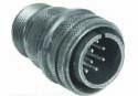 CIRCULAR CONNECTOR PLUG SIZE 14S, 6 POSITION, CABLE
