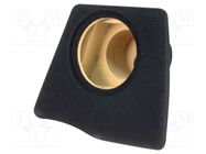 Car loudspeaker enclosure; MDF; black; textil; 200mm; Kia; 8l BASSER