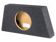 Car loudspeaker enclosure; MDF; black melange; 250mm; 15l BASSER