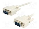Cable; D-Sub 9pin plug,both sides; Len: 3m; connection 1: 1 BQ CABLE