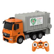 Remote control RC garbage truck 1:26 Double Eagle ( orange) Mercedes-Benz Antos E676-003, Double Eagle