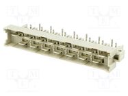 Connector: DIN 41612; socket; type H; male; PIN: 15; d+z; THT; L3mm HARTING