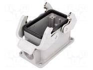 Enclosure for connectors: HDC; size 10B; Han® B; IP65; PG16 HARTING