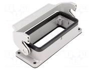 Enclosure for connectors: HDC; size 16B; Han® B; IP65; with latch HARTING