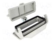 Enclosure for connectors: HDC; size 24B; Han® B; IP65; with latch HARTING