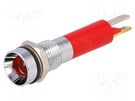 Indicator: LED; recessed; red; 24VDC; Ø8mm; IP67; metal,plastic CML INNOVATIVE TECHNOLOGIES