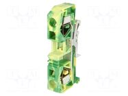 Splice terminal: rail; 283; 76A; 800V; spring clamp; yellow-green WAGO
