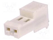 Plug; wire-board; female; PIN: 2; 2.54mm; IDC; for cable; MTA-100 TE Connectivity