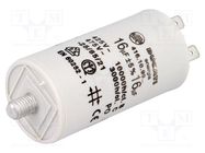 Capacitor: motors, run; 16uF; 425VAC; Ø36x70mm; -25÷85°C; ±5% DUCATI ENERGIA