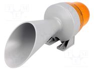 Signaller: lighting-sound; 24VDC; horn,continuous light; LED WERMA