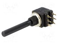 Potentiometer: shaft; single turn; 22kΩ; 200mW; THT; 6mm; plastic PIHER