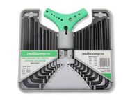 CRV HEX KEY SET, 18PCS, CHROME VANADIUM