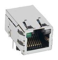 RJ45 CONN, R/A JACK, 8P8C, 1PORT, TH