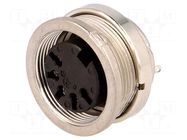 Connector: M16; socket; female; PIN: 5; 5A; 100V; C091A; soldering AMPHENOL