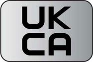 LABEL, UKCA, PE, BLK ON SILVER, 30X20MM