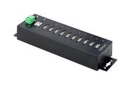 USB 2.0 HUB, MAINS POWERED, 10PORT