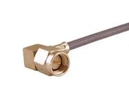 RF COAX CONN, SMA, R/A PLUG, 50 OHM