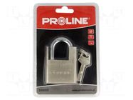 Padlock; shackle; Equipment: key x4; 50mm; gates,cabinets,sheds PROLINE