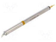 Tip; bent chisel; 1mm; 350÷398°C; for hot tweezers; 2pcs. THERMALTRONICS