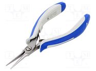Pliers; half-rounded nose,elongated; ESD; B: 33mm; C: 10mm; D: 6.4mm IDEAL-TEK