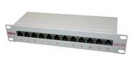 PATCH PANEL, CAT6A, RJ45, 12PORT, 1U