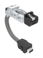 ENET CORD, C6A, IX B PLUG-RJ45 PLUG, 1M