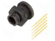 Connector: circular; socket; male; 3A; 125V; PIN: 5; EN2; soldering SWITCHCRAFT