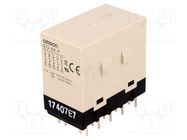 Relay: electromagnetic; 4PST-NO; Ucoil: 110VAC; 25A; G7J; PCB; 50mΩ OMRON