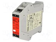 Module: safety relay; 24VAC; 24VDC; IN: 2; for DIN rail mounting OMRON
