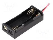Holder; AAA,R3; Batt.no: 2; on panel; cables; 150mm KEYSTONE