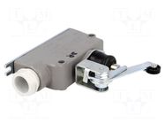Limit switch; angled lever with roller; SPDT; 6A; max.400VAC PROMET