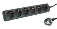 POWER OUTLET STRIP, 250VAC, 6 OUTLET