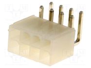 Connector: wire-board; socket; male; N42G; 4.2mm; PIN: 8; THT; 600V 