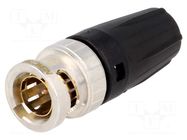 Connector: BNC; plug; male; shielded,with strain relief; straight NEUTRIK