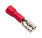 TERM, FEMALE QUICK CONNECT, RED, 18AWG
