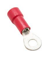 TERMINAL, RING TONGUE, #6, RED, 18AWG