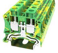 TERMINAL BLOCK, DIN RAIL, 2POS, 6AWG