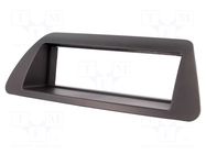 Radio frame; Fiat; 1 DIN; black 4CARMEDIA