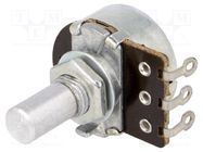 Potentiometer: shaft; single turn; 220kΩ; 200mW; ±20%; on panel TELPOD