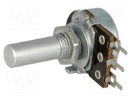 Potentiometer: shaft; single turn; 4.7kΩ; 100mW; ±20%; 6mm; mono TELPOD