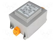 Transformer: mains; 100VA; 230VAC; 110V; Leads: terminal block BREVE TUFVASSONS