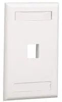 VERTICAL FACEPLATE, 1 MODULE, WHITE