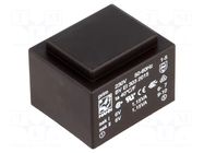 Transformer: encapsulated; 2.3VA; 230VAC; 6V; 6V; 191mA; 191mA; PCB HAHN