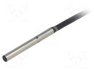 Sensor: inductive; OUT: NPN / NO; 0÷0.8mm; 10÷30VDC; Ø3; 2m; IP67 OMRON