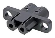 RECT POWER HOUSING, RCPT, 2POS, 12.5MM